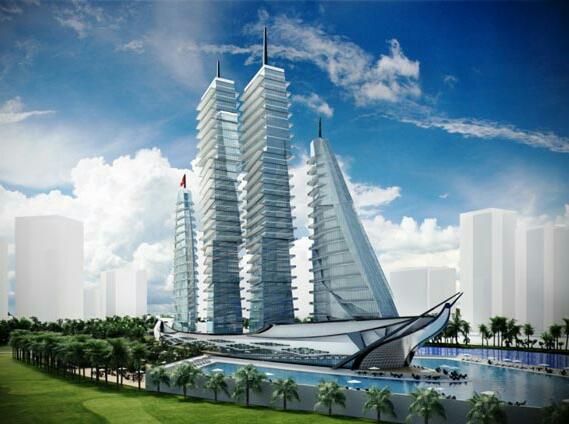 میلیاردر روسی یک بیمارستان بزرگ به شکل کشتی ساخت