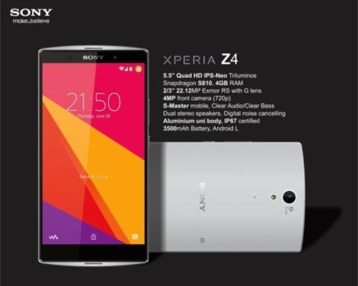 مشخصات xperia z4 لو رفت مشخصات xperia z4 لو رفت