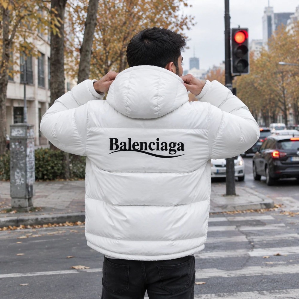 کاپشن ضد آب داخل پشمی Balenciaga (در 2 رنگبندی)