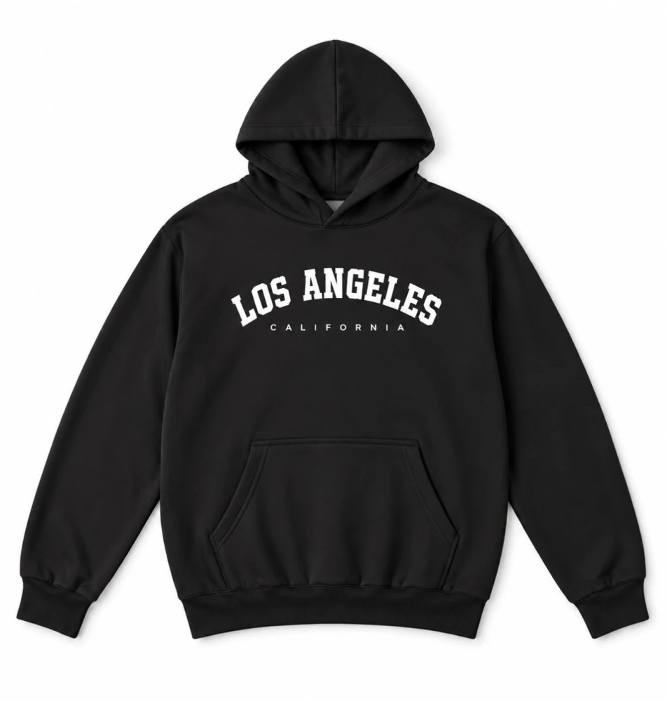 هودی کلاهدار و جیب دار مردانه زنانه مدل Los Angeles